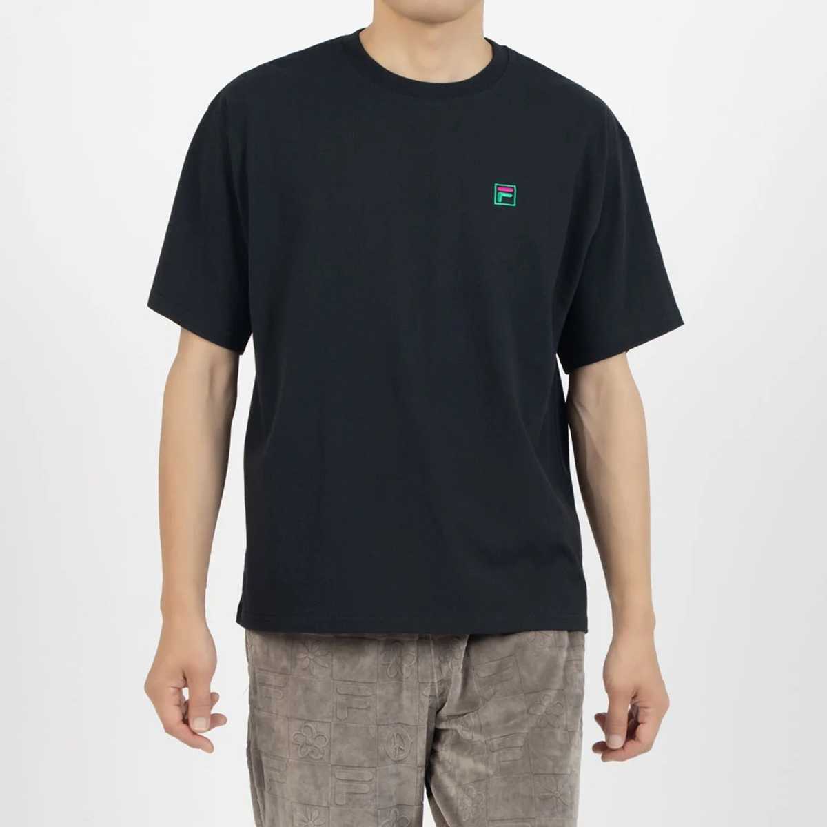 DE LA SOUL×FILA - GRAPHIC TEE BLACK【SM6FAU706】