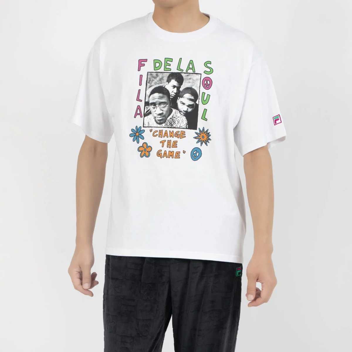 DE LA SOUL×FILA - PHOTO TEE WHITE【SM6FAU705】