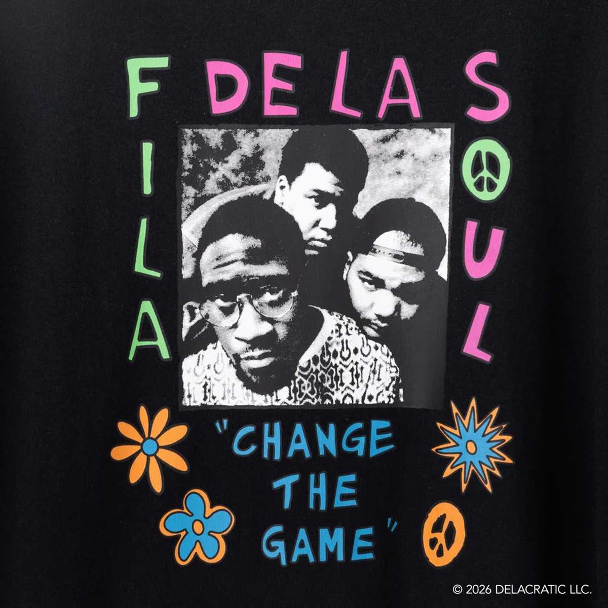 DE LA SOUL×FILA - PHOTO TEE - BLACK【SM6FAU705】