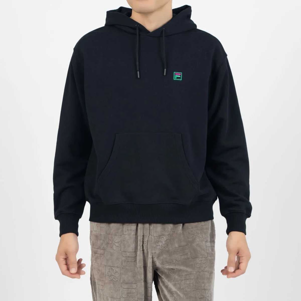 DE LA SOUL×FILA - HOODIE BLACK【SM6FBU703】