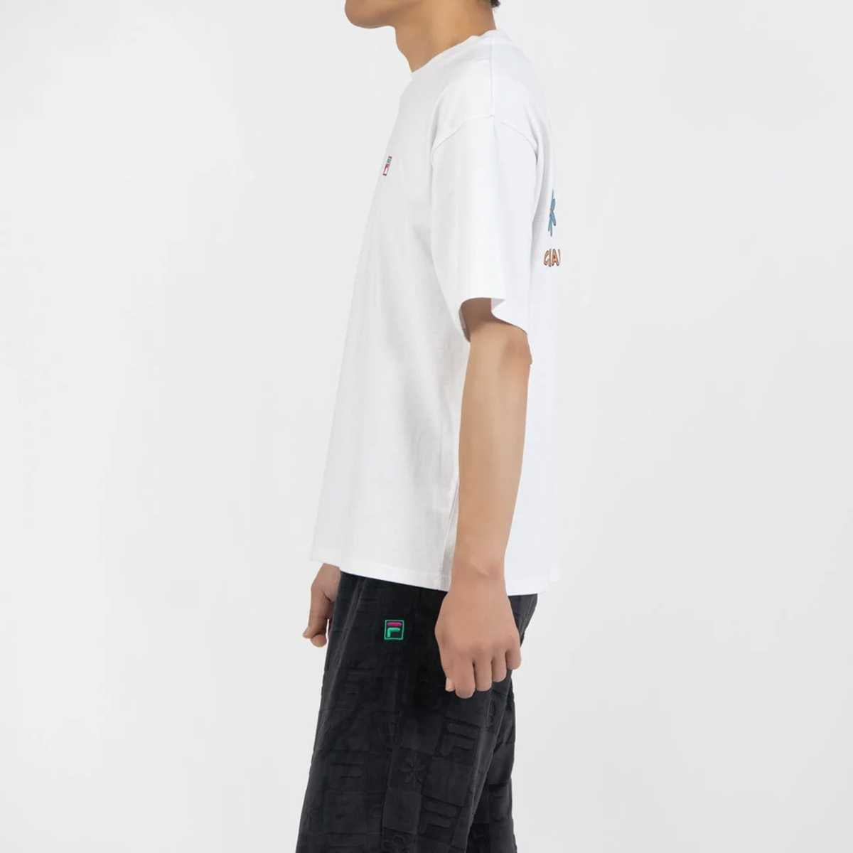 DE LA SOUL×FILA - GRAPHIC TEE WHITE【SM6FAU706】