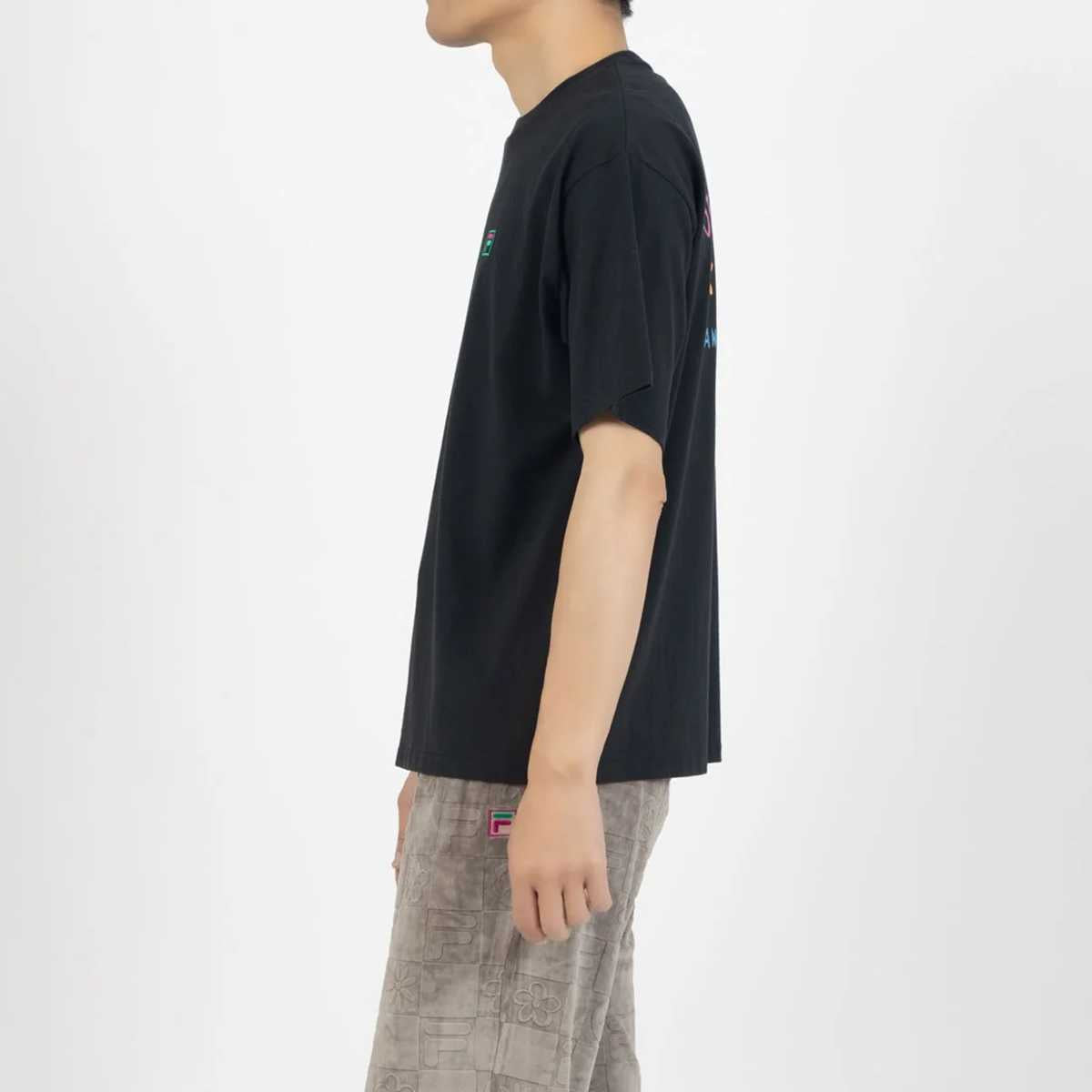 DE LA SOUL×FILA - GRAPHIC TEE BLACK【SM6FAU706】