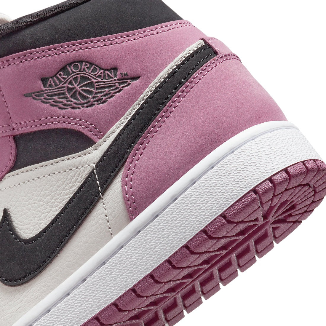 スニーカー Nike AIR JORDAN 1 MID WMNS BERRY PINK Nike Women's Air Jordan 1 Mid 