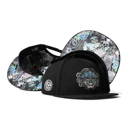 LFYT×THREE TIDES TATTOO - NEW ERA SHISHI 9FIFTY BLACK【LE251404】