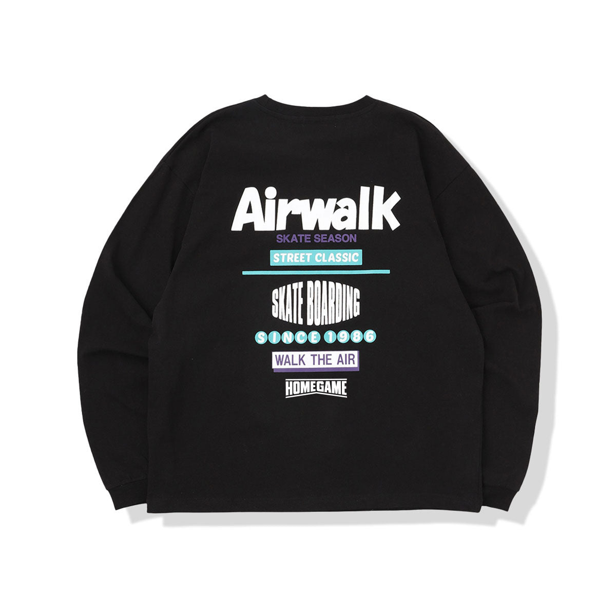 AIRWALK × HOMEGAME LS T 卹 黑色