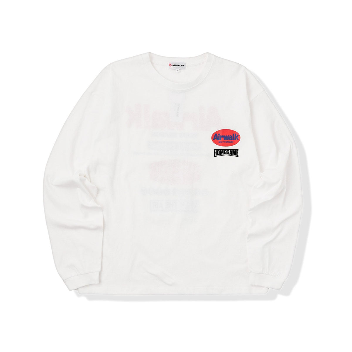 AIRWALK × HOMEGAME LS TEE WHITE