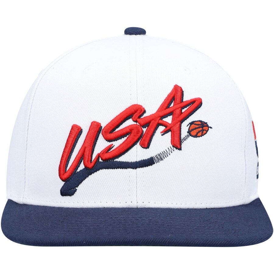 Mitchell＆Ness TEAM USA '96 SNAPBACK CAP WHITE【6HSSDX20070】