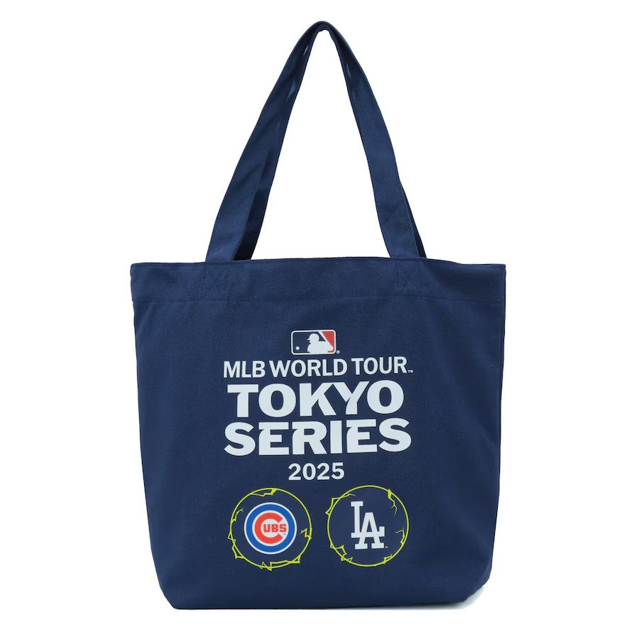MLB-TTB08  LA DODGERS MLB TOKYO SERIES 2025 CANVAS TOTE BAG NAVY