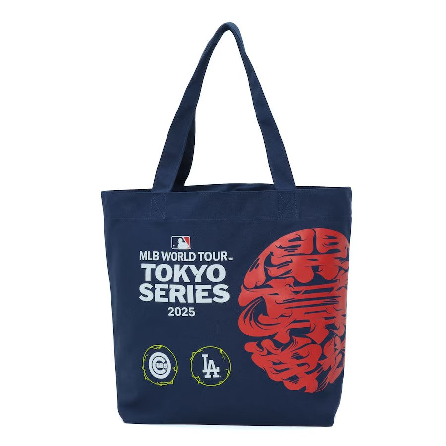 MLB-TTB10 MLB TOKYO SERIES 2025 開幕戦 CANVAS TOTE BAG NAVY/RED