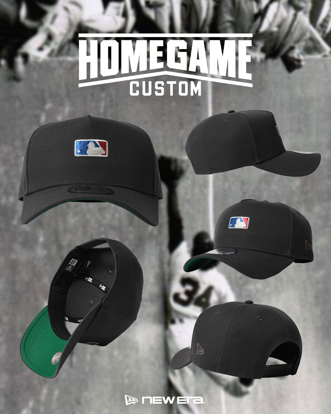 NEW ERA - MLB BATTER MAN LOGO CO 9FORTY A-Frame CHARCOAL【15354541】