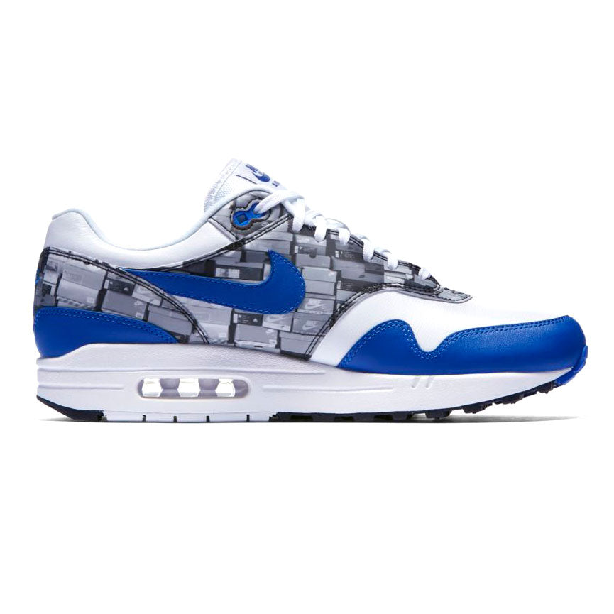 atmos × NIKE AIR MAX 1 PRNT " WHITE/GAME ROYAL-NEUTRAL GREY " アトモス × ナイキ エア マックス 1 PRNT " ホワイト/ゲームロイヤル - ニュートラルグレー " 【aq0927-100】