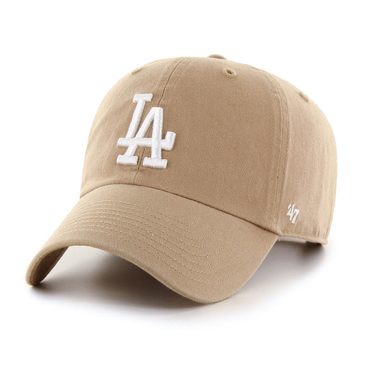 '47 BRAND DODGERS '47 CLEAN UP KHAKI WHITE LOGO [NLRGW12GWS]