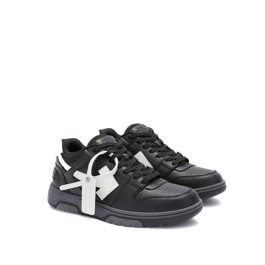 Off-White - OUT OF OFFICE CALF LEATHER BLACK/BLACK 【OMIS25-SLG0030】