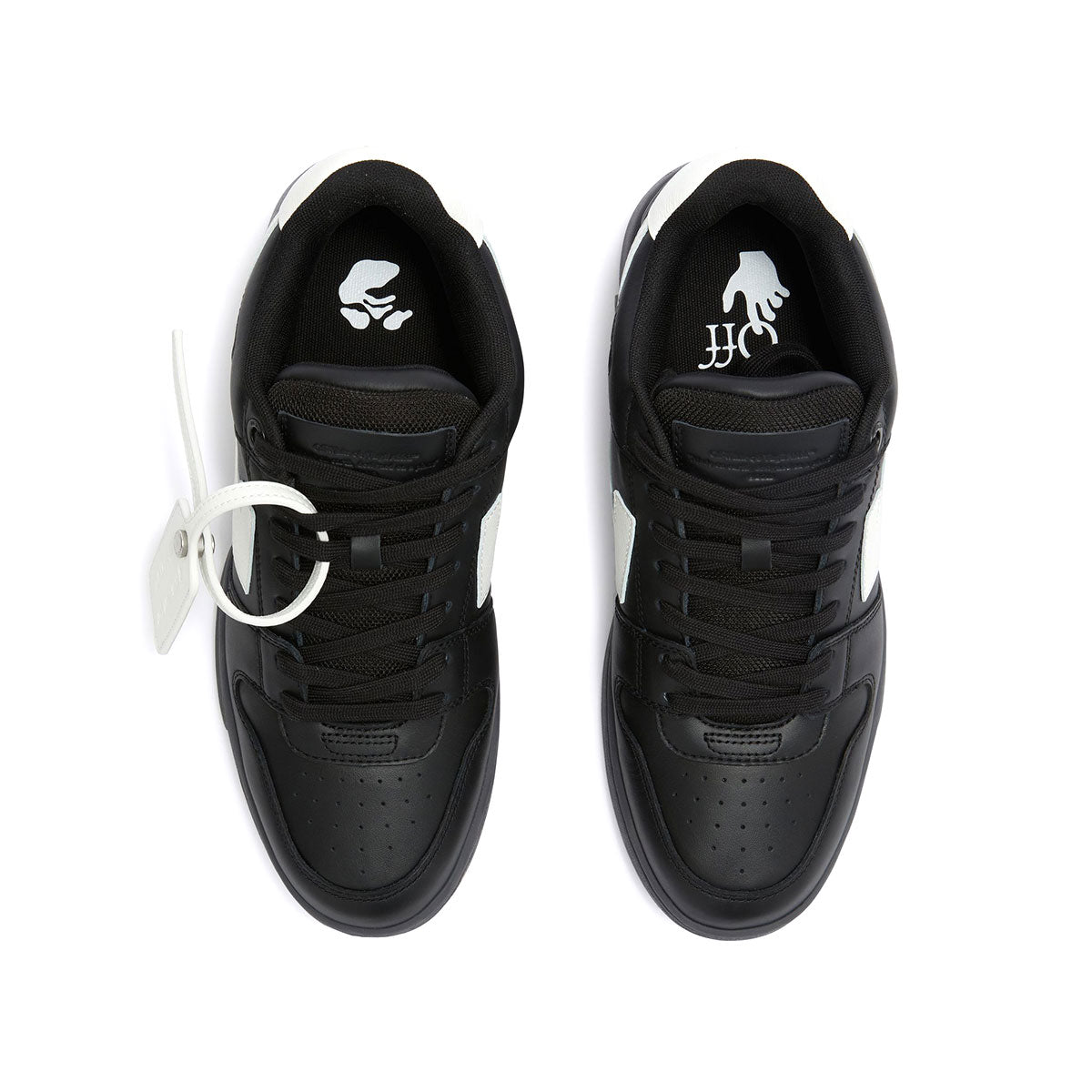 Off-White - OUT OF OFFICE CALF LEATHER BLACK/WHITE 【OMIS25-SLG0016】