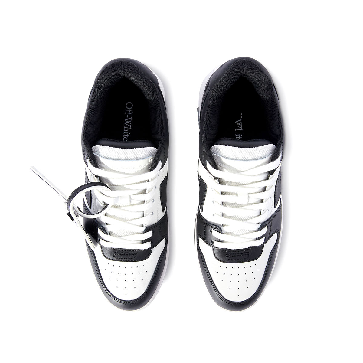 Off-White - OUT OF OFFICE CALF LEATHER WHITE /BLACK 【OMIS25-SLG0018】