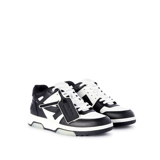 Off-White - OUT OF OFFICE CALF LEATHER WHITE/BLACK 【OMIS25-SLG0018】