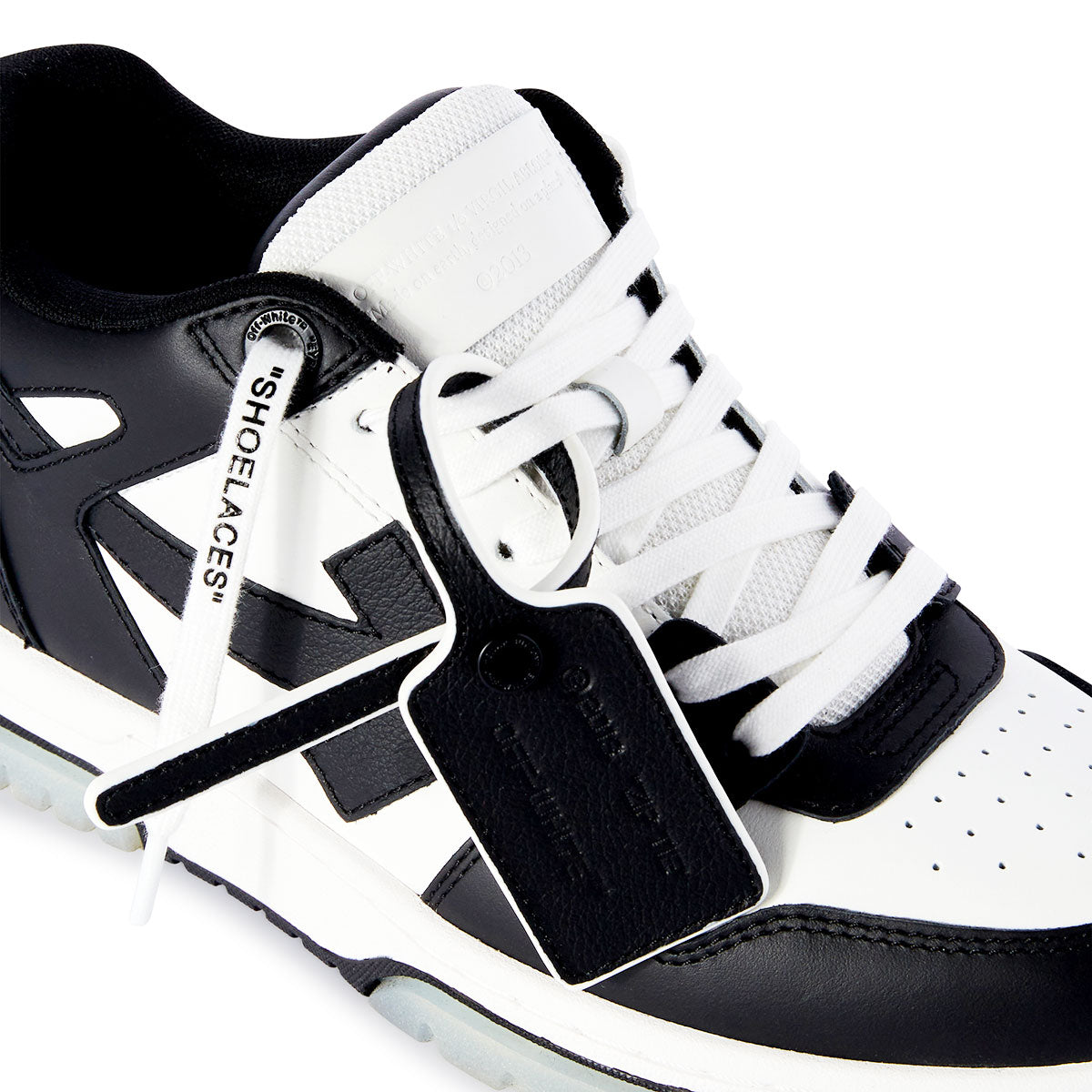 Off-White - OUT OF OFFICE CALF LEATHER WHITE /BLACK 【OMIS25-SLG0018】