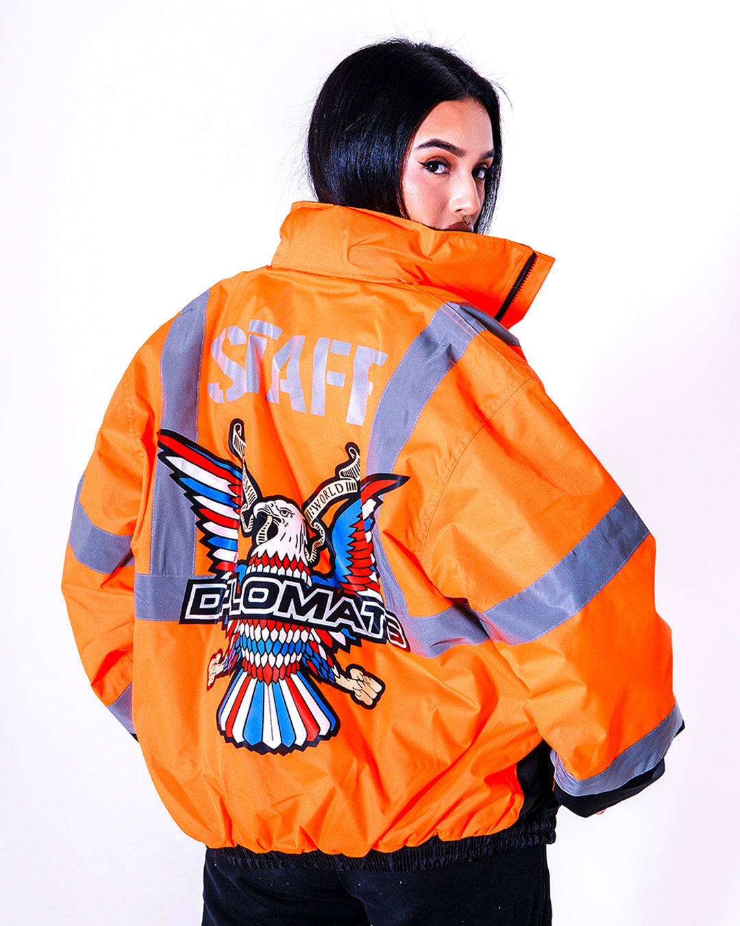 ナイロンジャケット DIPSET JOMO JKT JOMO GLOBAL｜The Diplomats - High-Visibility Jacket Orange