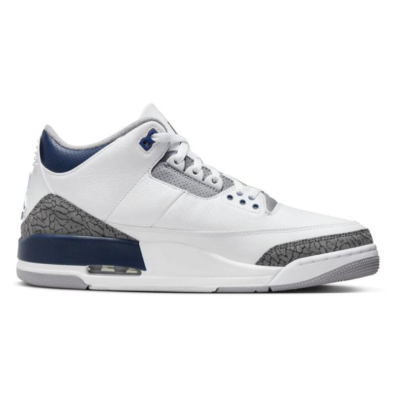 NIKE AIR JORDAN 3 RETRO "WHITE/NAVY" Nike Air Jordan 3 Retro "White/Navy" [CT8532-140]