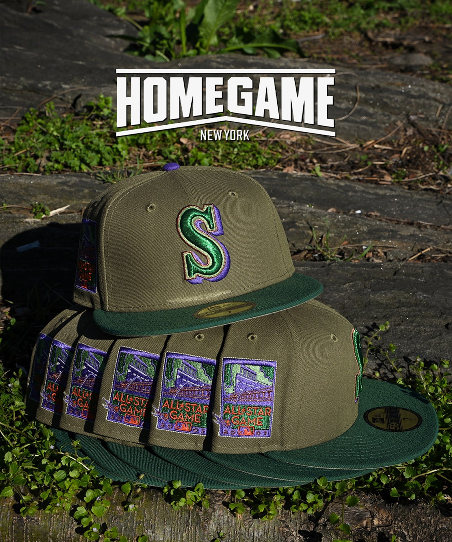 NEW ERA - Seattle Mariners 2007 All Star Game 59Fifty Green/Emerald Green