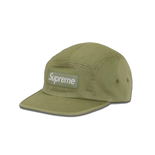 SUPREME WASHED CHINO TWILL CAMP CAP OLIVE