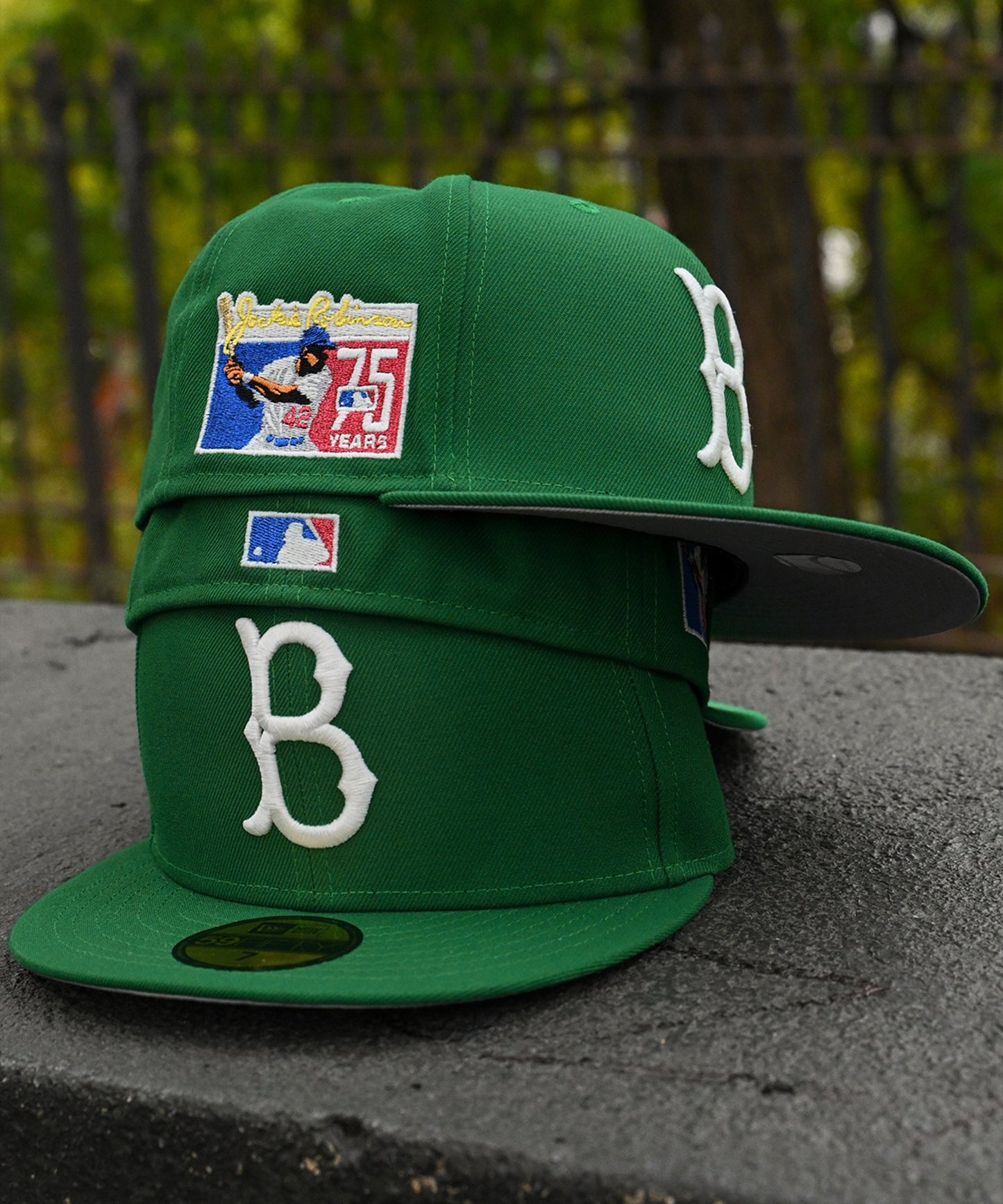 NEW ERA - Brooklyn Dodgers CO 59FIFTY Jackie Robinson 75th years Kelly Green