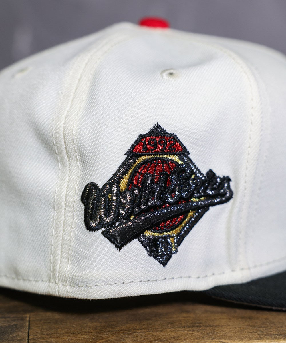 NEW ERA - Atlanta Braves 59Fifty 1992 World Series Chrome White/Black