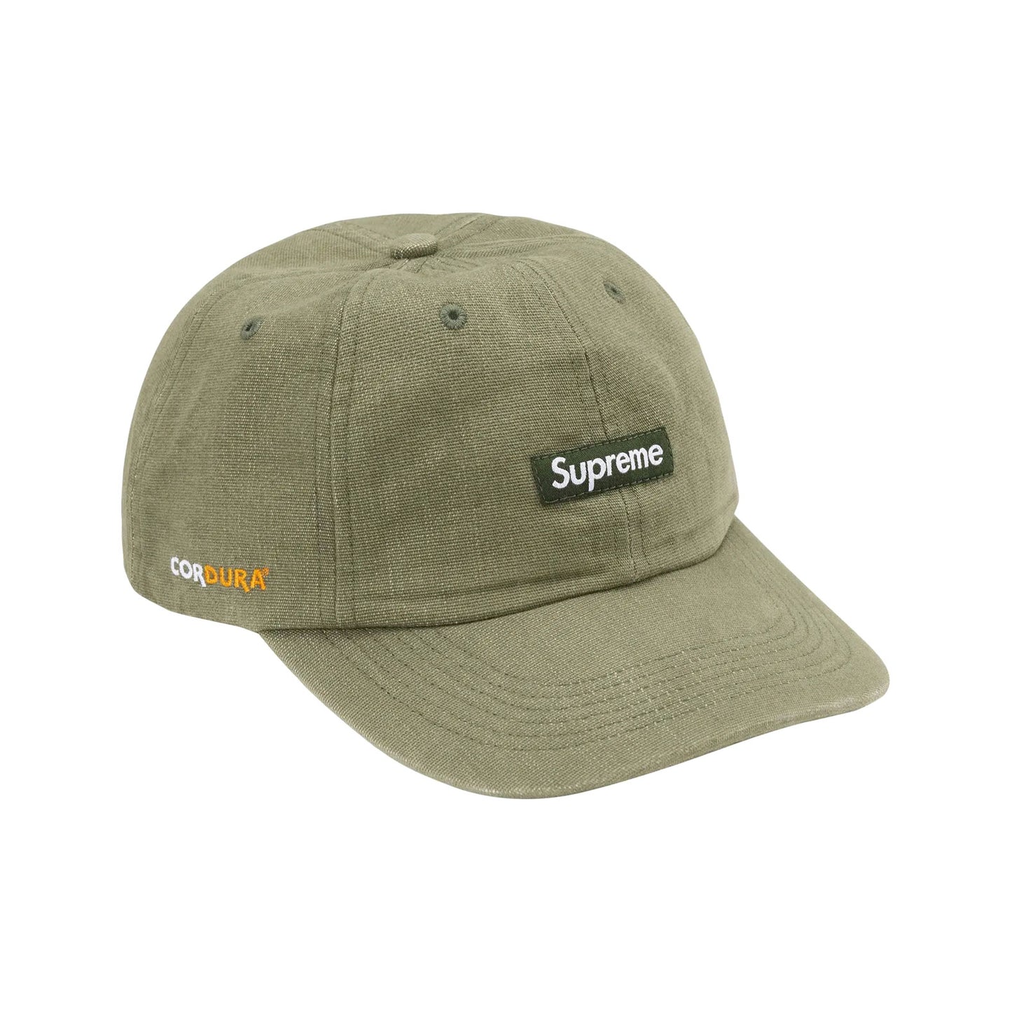 SUPREME Cordura Denim Small Box 6-panel cap