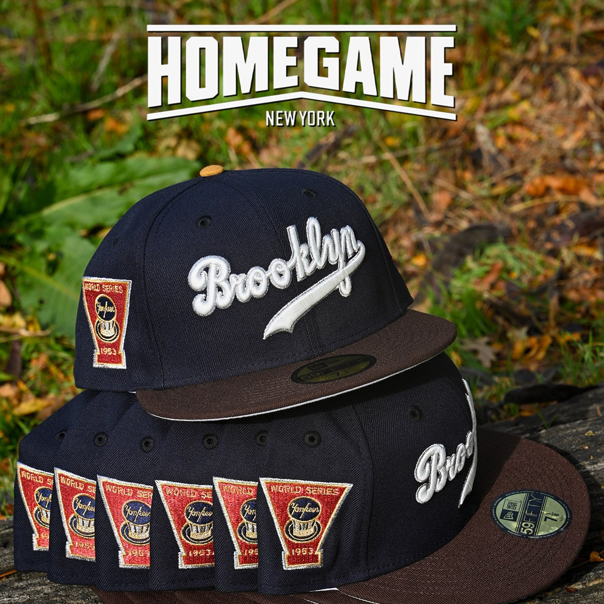 NEW ERA - Brooklyn Dodgers 59FIFTY 1953 World Series Navy/Walnut