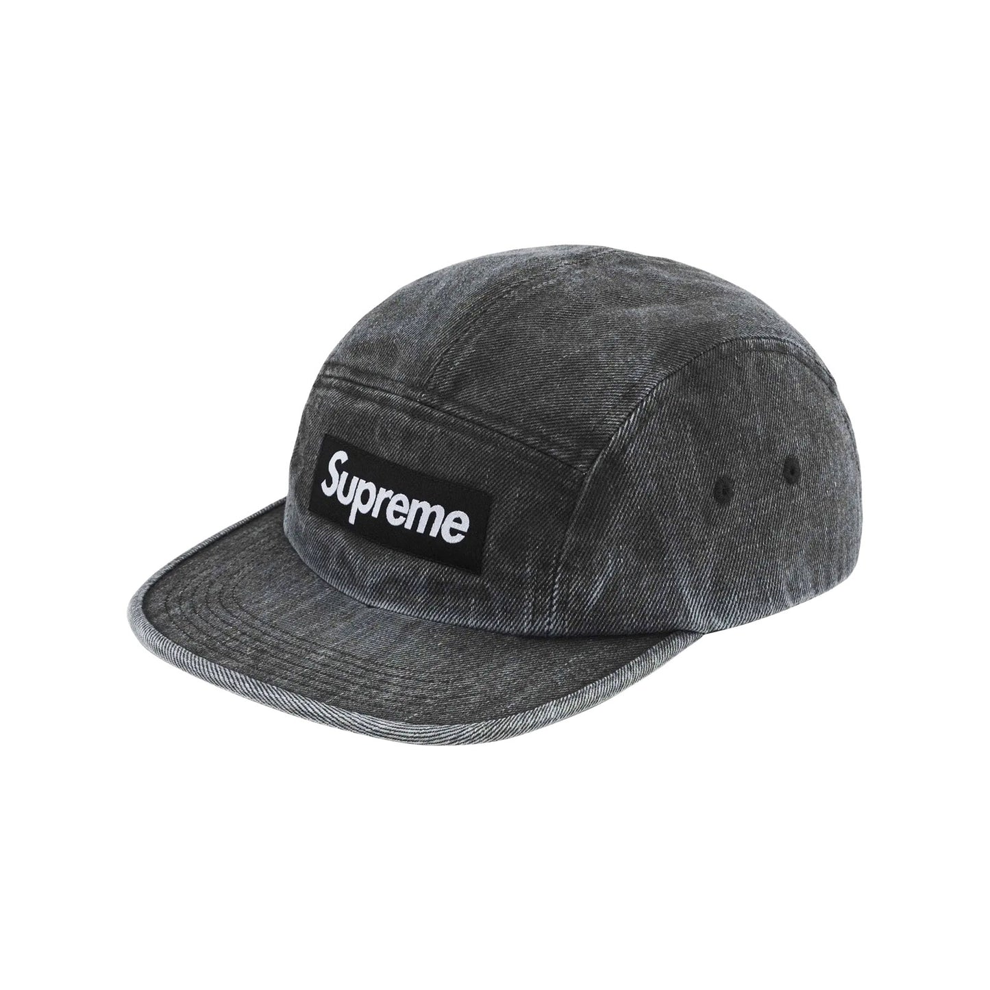 SUPREME COATED DENIM CAMP CAP