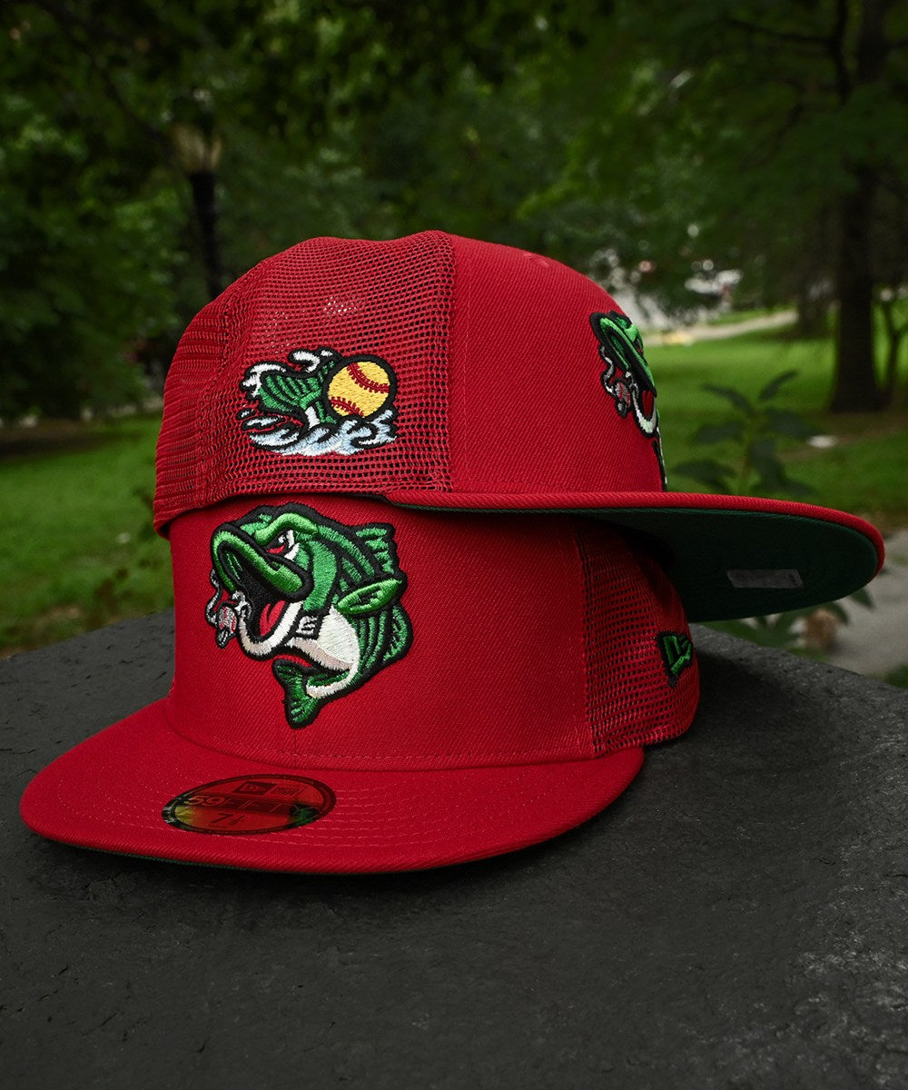 NEW ERA - Gwinnett Stripe Mesh Front Door Red Tracker 59Fifty