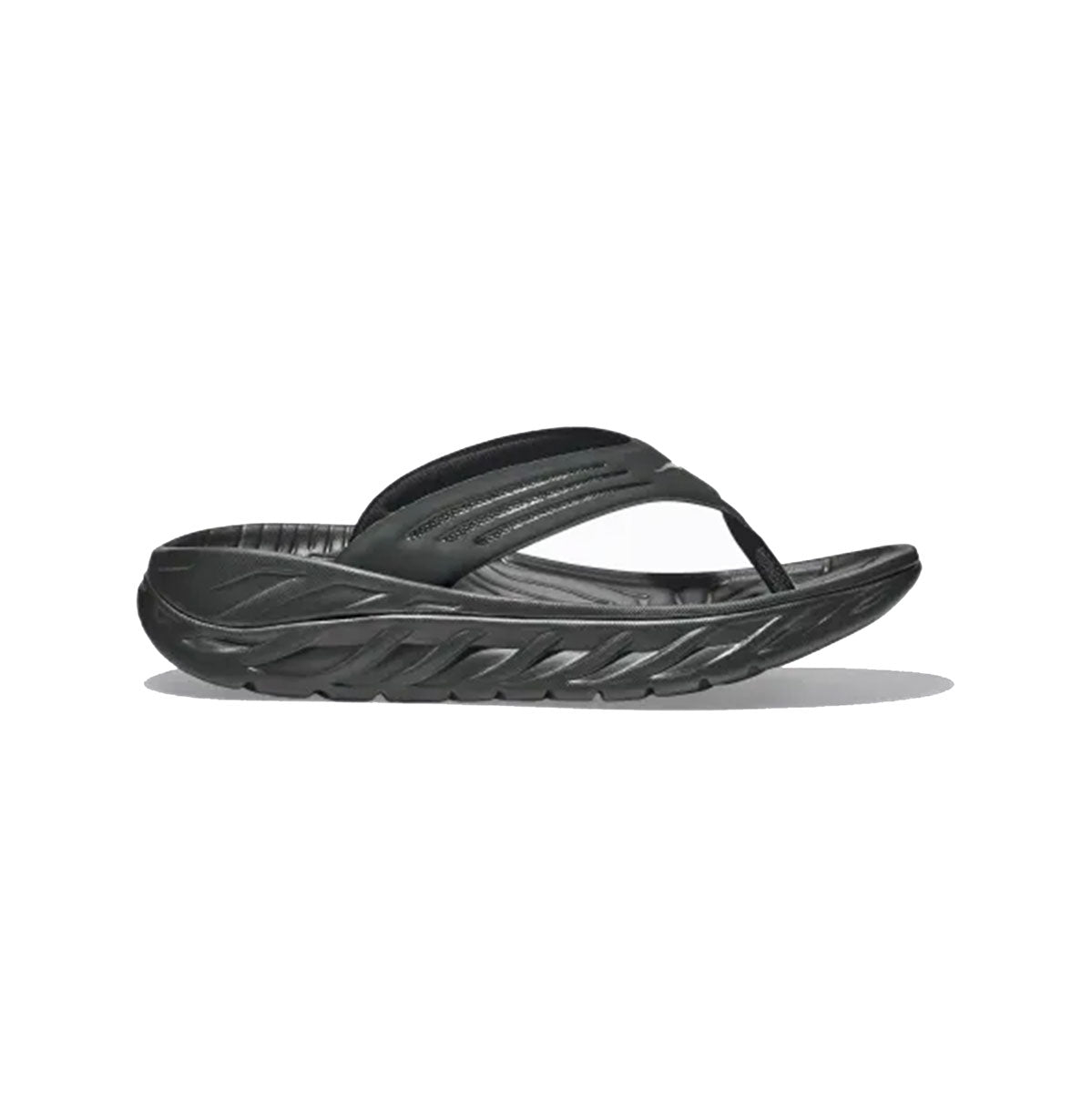 HOKA ONE ONE M ORA RECOVERY FLIP BLACK / DARK GULL GRAY HOKA ONE ONE M ORA RECOVERY FLIP BLACK / DARK GULL GRAY [1099675-BDGGR]