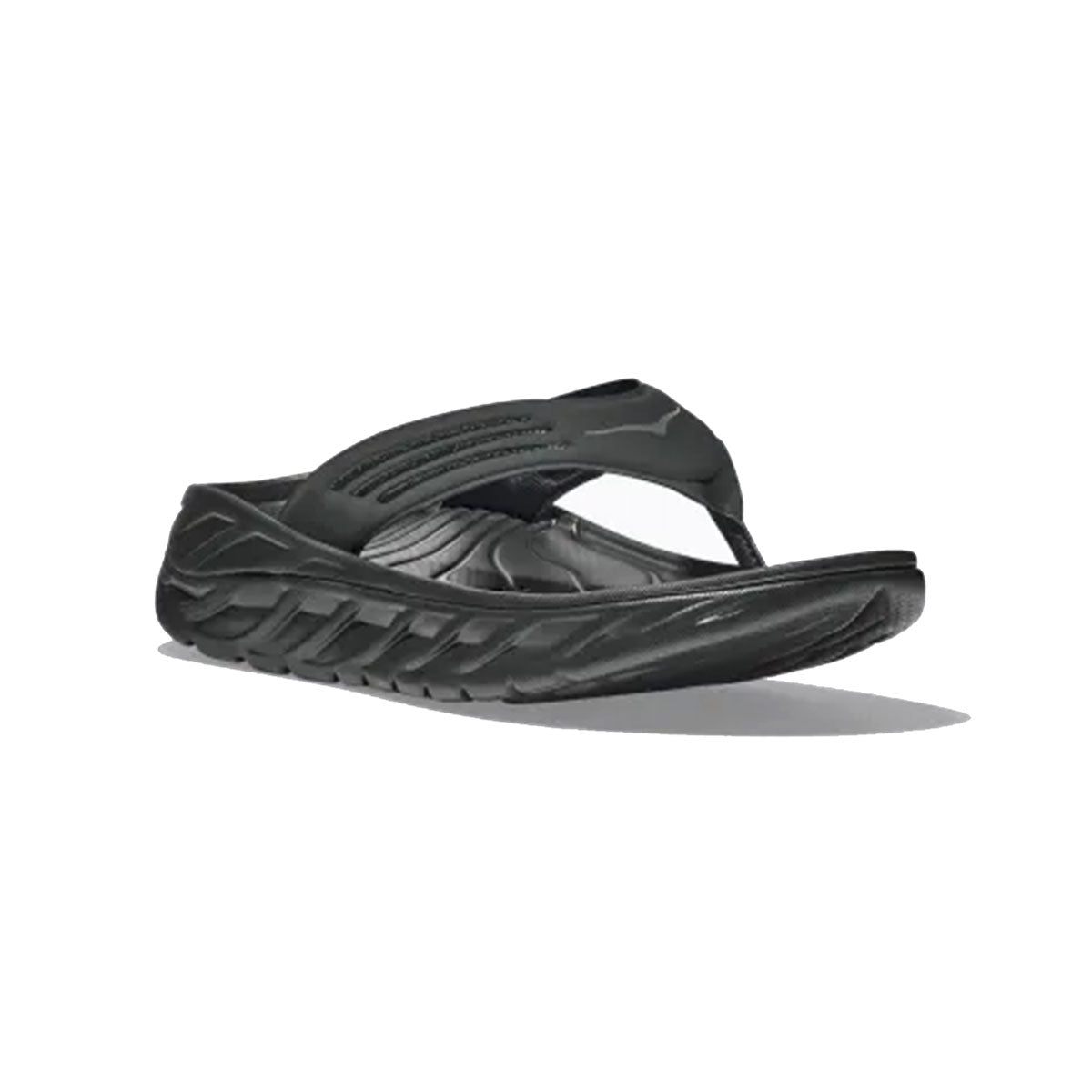 HOKA ONE ONE M ORA RECOVERY FLIP BLACK / DARK GULL GRAY HOKA ONE ONE M ORA RECOVERY FLIP BLACK / DARK GULL GRAY [1099675-BDGGR]