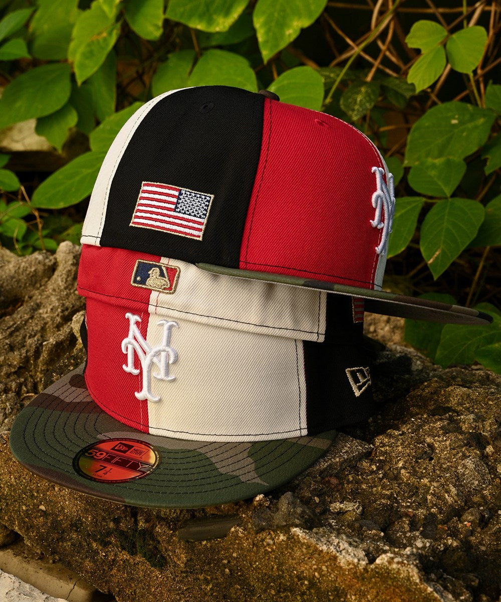 NEW ERA - New York Mets 59Fifty Red/Chrome White/Black/Woodland Camo