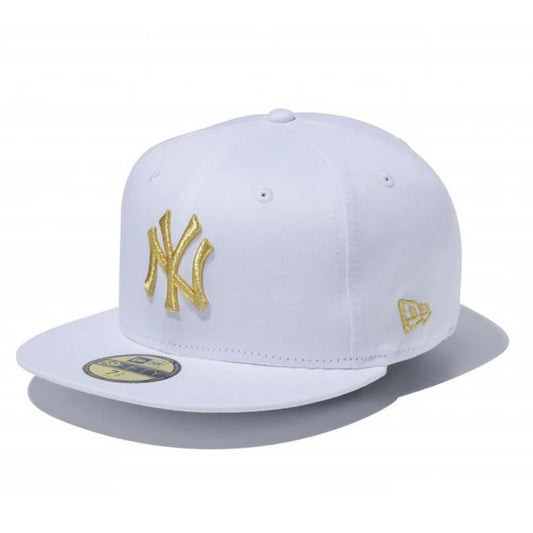 NEW ERA 紐約洋基隊 - 59FIFTY 紐約洋基隊白色/MT GLD [13562231]