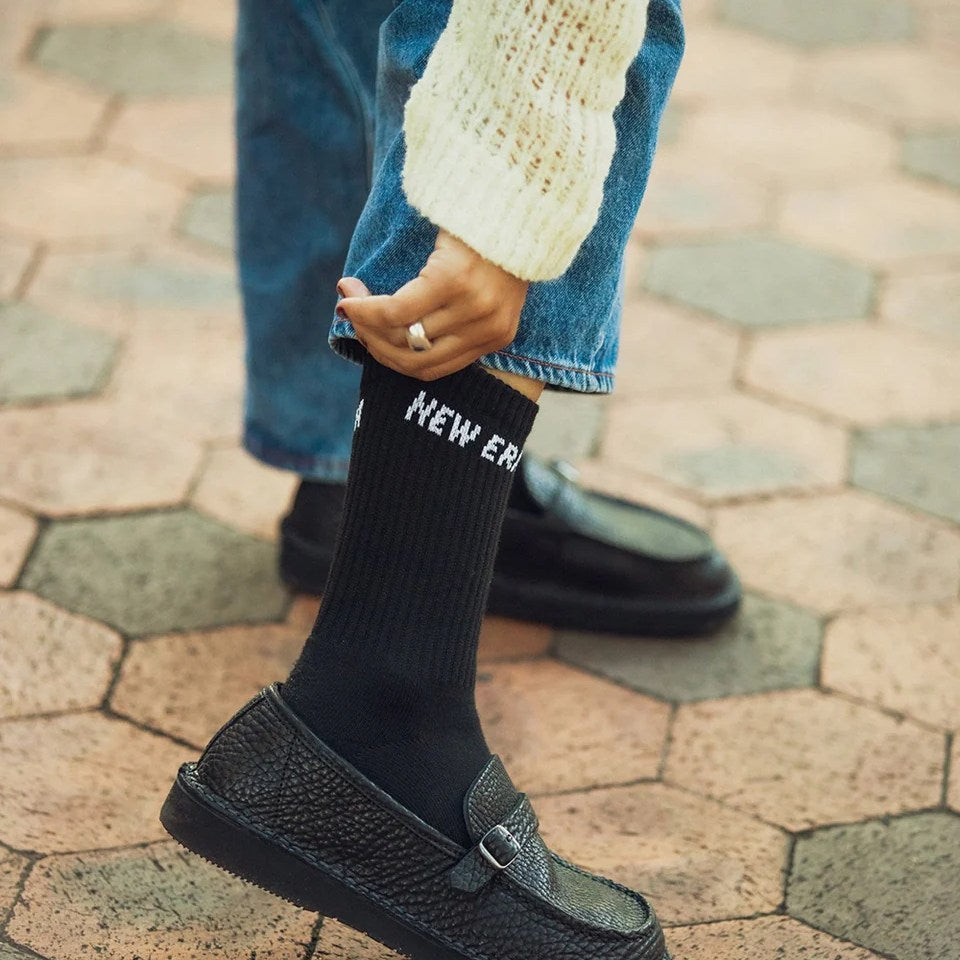 NEW ERA - SOCKS CREW 3PAIRS BLACK 【14518183】