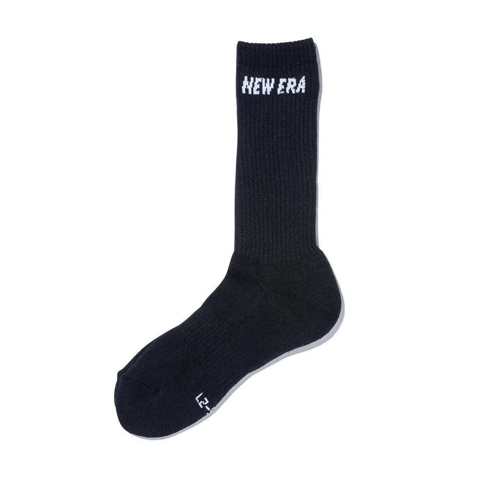 NEW ERA - SOCKS CREW 3PAIRS BLACK 【14518183】
