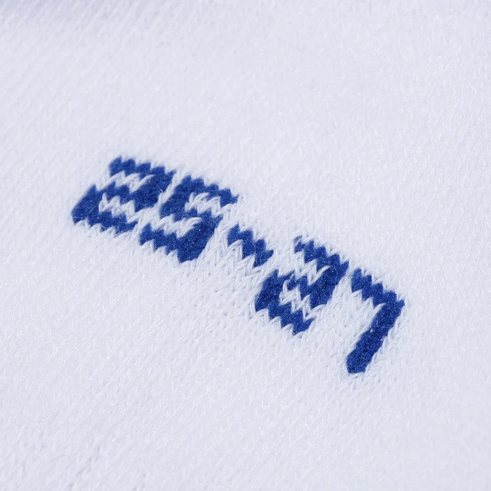 NEW ERA - SOCKS CREW 2P Embroidery WHITE/BLACK BLUE 【14518185】