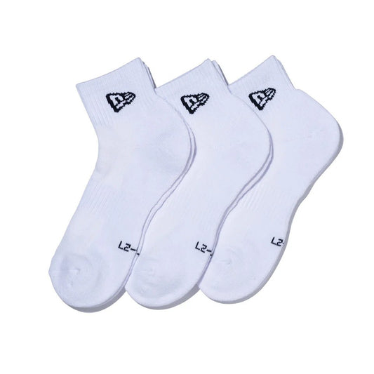 NEW ERA - SOCKS ANKLE 3PAIRS WHITE 【14518186】