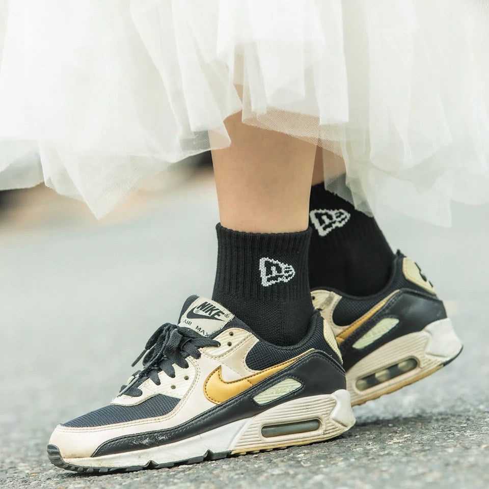 NEW ERA - SOCKS ANKLE 3PAIRS BLACK 【14518191】