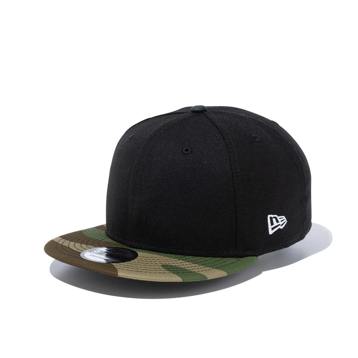 NEW ERA - 9FIFTY BASIC BLACK/WOODLAND CAMO 【14524968】