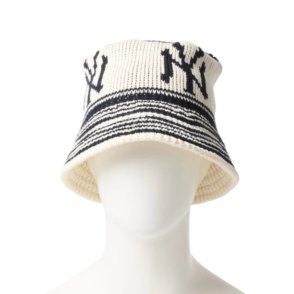 NEW ERA New York Yankees - KNIT BUCKET NAVY/CHROME 【14667668】