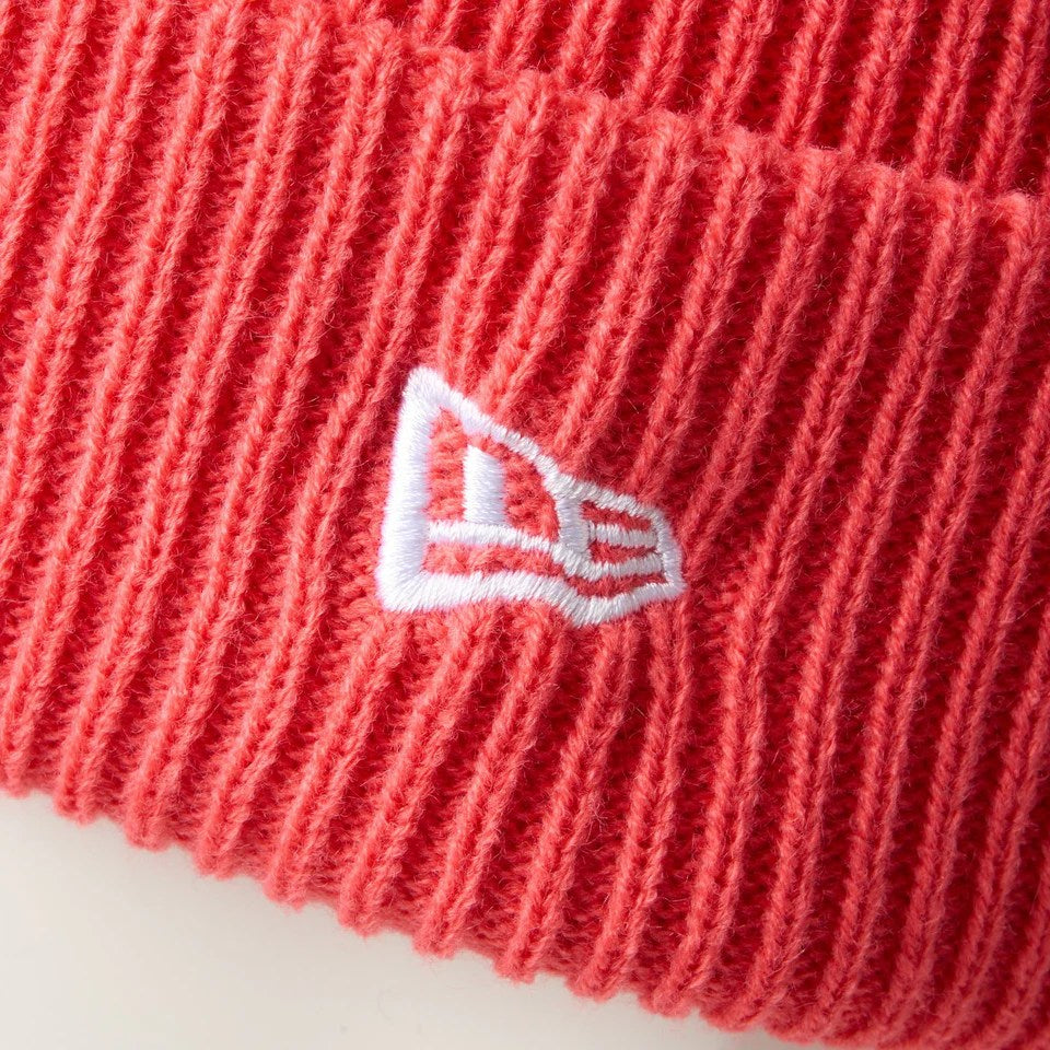 NEW ERA - SQUARE RIB KNIT CORAL 【14669922】