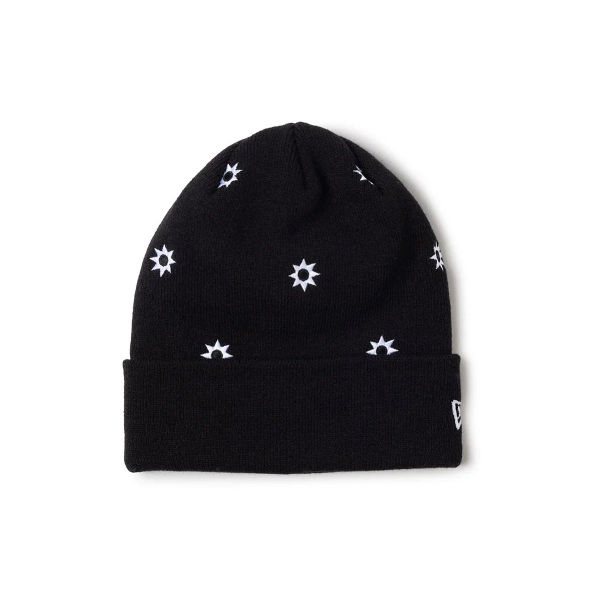 NEW ERA - BASIC CUFF KNIT FLOWER EMB BLACK 【14670092】