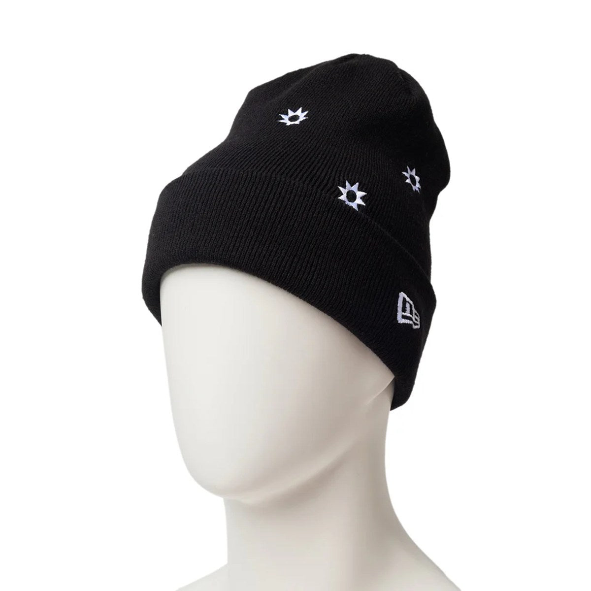 NEW ERA - BASIC CUFF KNIT FLOWER EMB BLACK 【14670092】