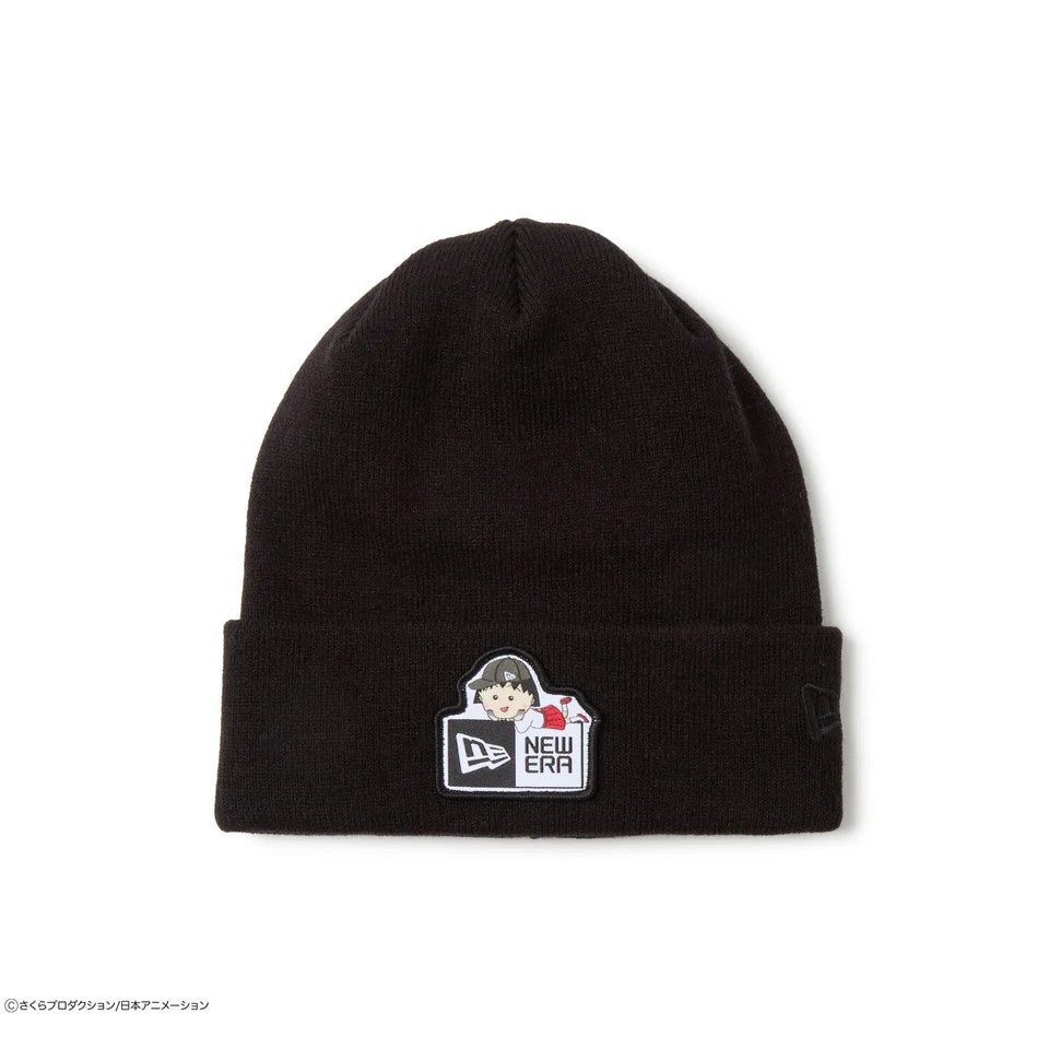 NEW ERA ちびまる子ちゃん - Basic Cuff Knit まる子 Box Logo BLACK 【14693310】