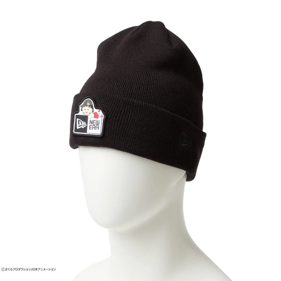 NEW ERA ちびまる子ちゃん - Basic Cuff Knit まる子 Box Logo BLACK 【14693310】