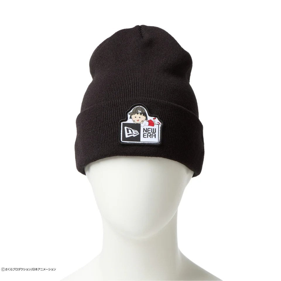 NEW ERA ちびまる子ちゃん - Basic Cuff Knit まる子 Box Logo BLACK 【14693310】