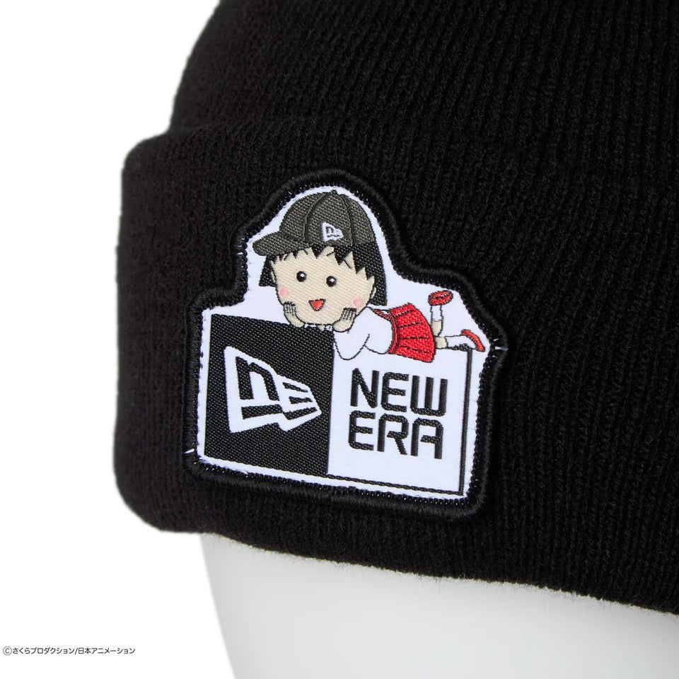 NEW ERA ちびまる子ちゃん - Basic Cuff Knit まる子 Box Logo BLACK 【14693310】