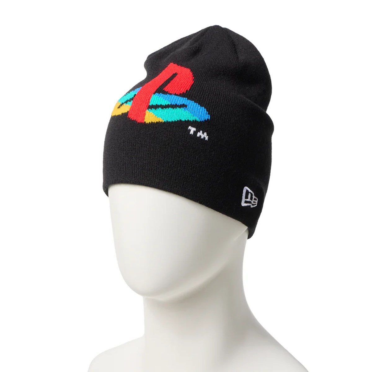 NEW ERA PLAYSTATION - BASIC BEANIE 4COLOR FAMILY MARK BLACK